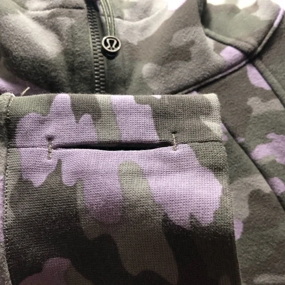 lululemon athletica Lavender and Olive Camo Zip Hoodie - Picture 3 of 8